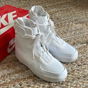 NIKE "air force 1 REBEL XX" white high top size 7.5 womens